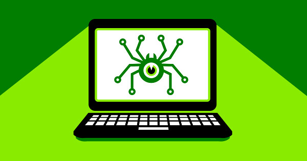 Spyware loaded onto laptop computer