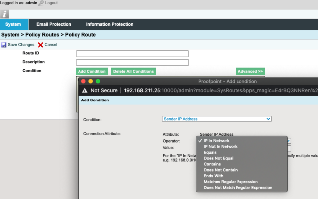 Proofpoint mail delivery problems