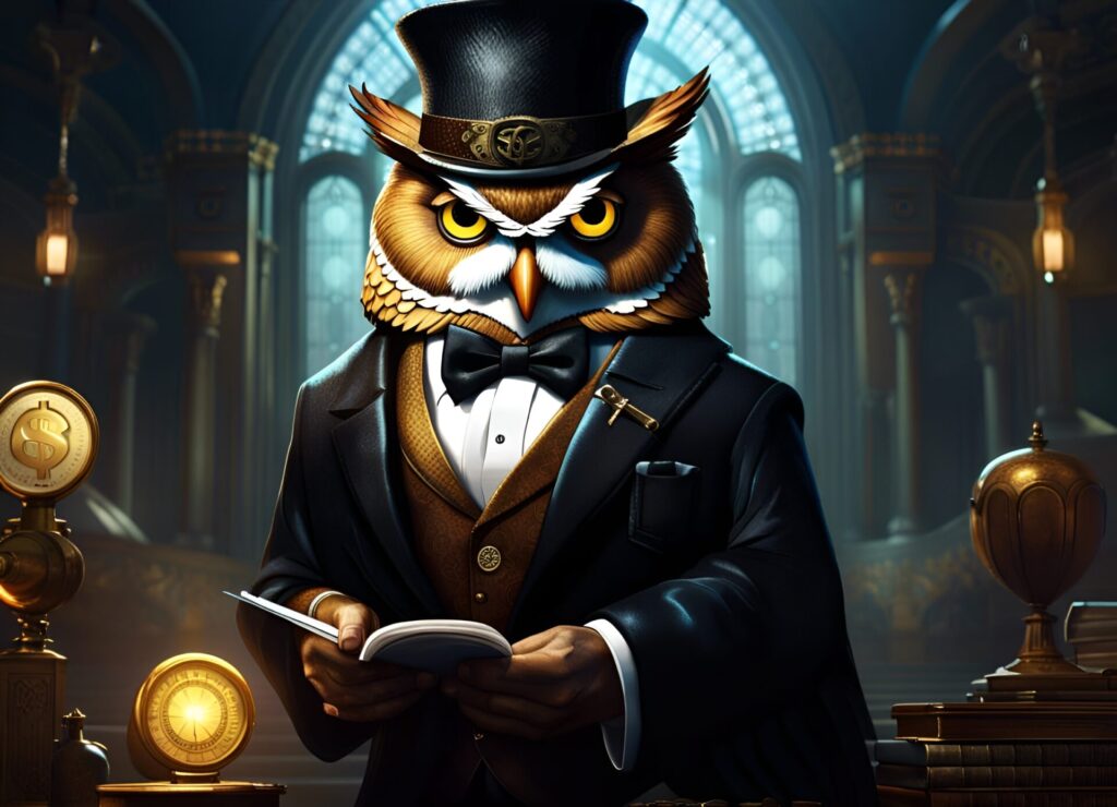 The Banker Owl knows the ROI of investing in Cyber Literacy in his staff.