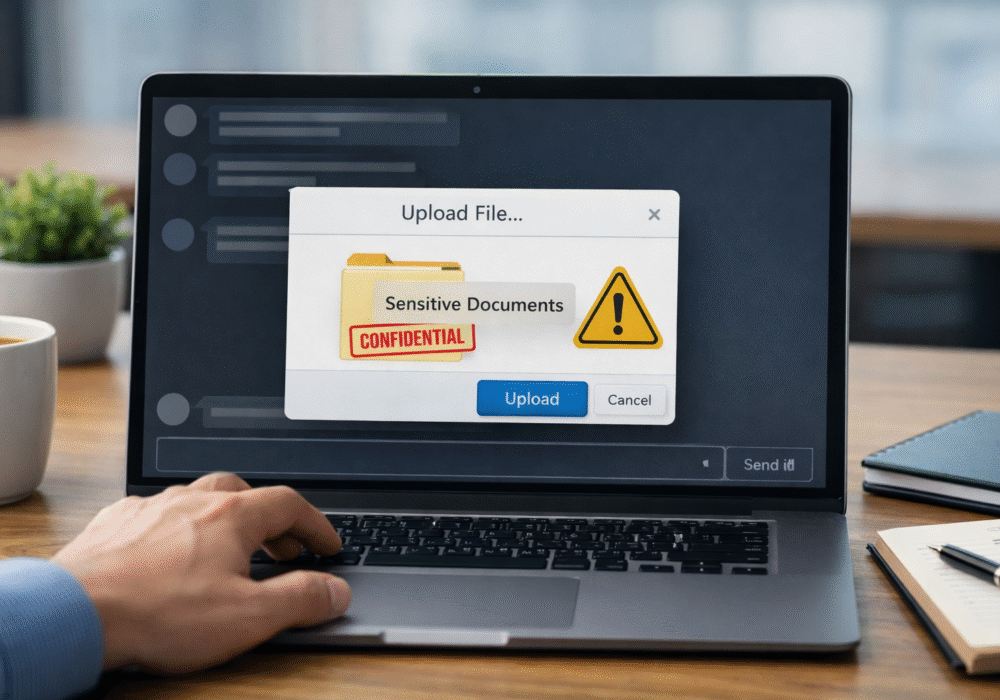 Cybersecurity Leader Uploads Sensitive Files to AI