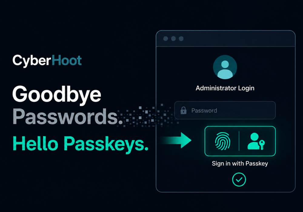 CyberHoot Goes Fully Passwordless: Native Passkey Support Arrives for Administrators