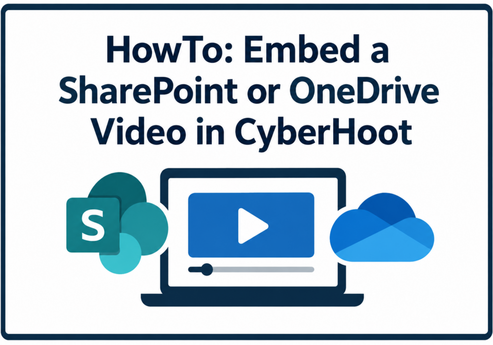 HowTo: Embed a SharePoint or OneDrive Video in CyberHoot